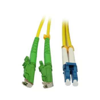 SYNERGY21 kuitu-patchkaapeli 2m LSH (E2000 APC) - LC Duplex OS2 G.657.A2 9/125µm LSZH keltainen