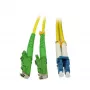 SYNERGY21 kuitu-patchkaapeli 2m LSH (E2000 APC) - LC Duplex OS2 G.657.A2 9/125µm LSZH keltainen