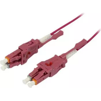 SYNERGY21 kuitu-patchkaapeli 15m LC-LC Duplex OM4 Uniboot käännettävä Push/Pull 2mm - monimuotokuitu (S215558)