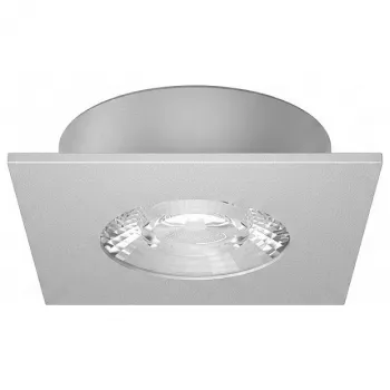 SYNERGY21 Synergy 21 LED upotettava kattospotti Helios hopea - neliö - lämmin valkoinen