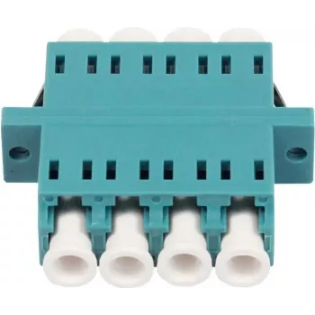 SYNERGY21 kuituoptinen kytkin LC naaras LC naaras multimode OM3 50/125µm Quad Aqua PVC