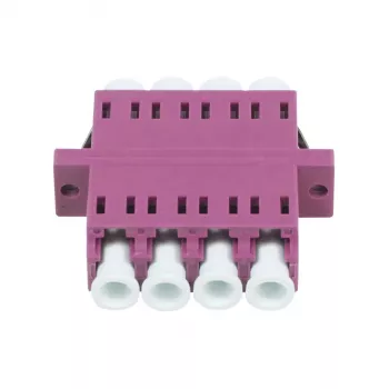 Synergy 21 kuituoptinen kytkin LC-LC 50/125µm multimode OM4 Erika Violet Quad PVC laipallinen