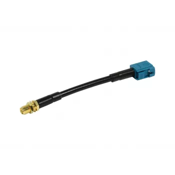 ALLNET antennikaapeli LMR-195 SMA naaras Fakra naaras Waterblue Keycode Z 10cm