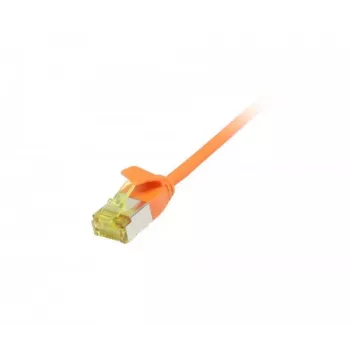 Synergy 21 verkkokaapeli RJ45 CAT6A 500MHz 5m oranssi U/FTP Slimline pyöreä d=3,8mm TPE/LSZH (Superflex) AWG32 Cat.7-kaapelilla