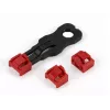 ALLNET TP/RJ45 Blocker punainen 10 kpl:n pakkaus turvalukolla, pölysuojus, verkkoturvalukko (ALL-TP-RJ45-Blocker-10PCS)