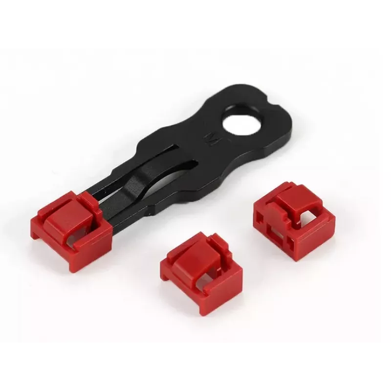 ALLNET TP/RJ45 Blocker punainen 10 kpl:n pakkaus turvalukolla, pölysuojus, verkkoturvalukko (ALL-TP-RJ45-Blocker-10PCS)