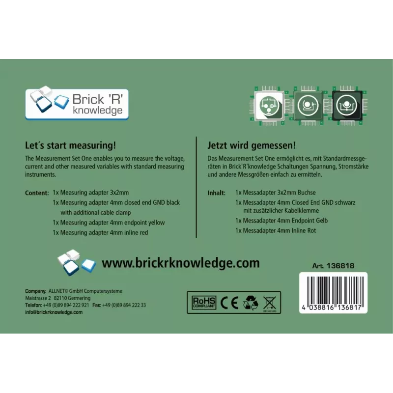 ALLNET ALL-BRICK-0637 4-kanavainen 5V-releemoduuli Arduinolle Raspberry Pi:lle