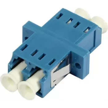 SYNERGY21 LC-LC duplex multimode OM2 kuituadapteri, keraaminen holkki, PVC, sininen