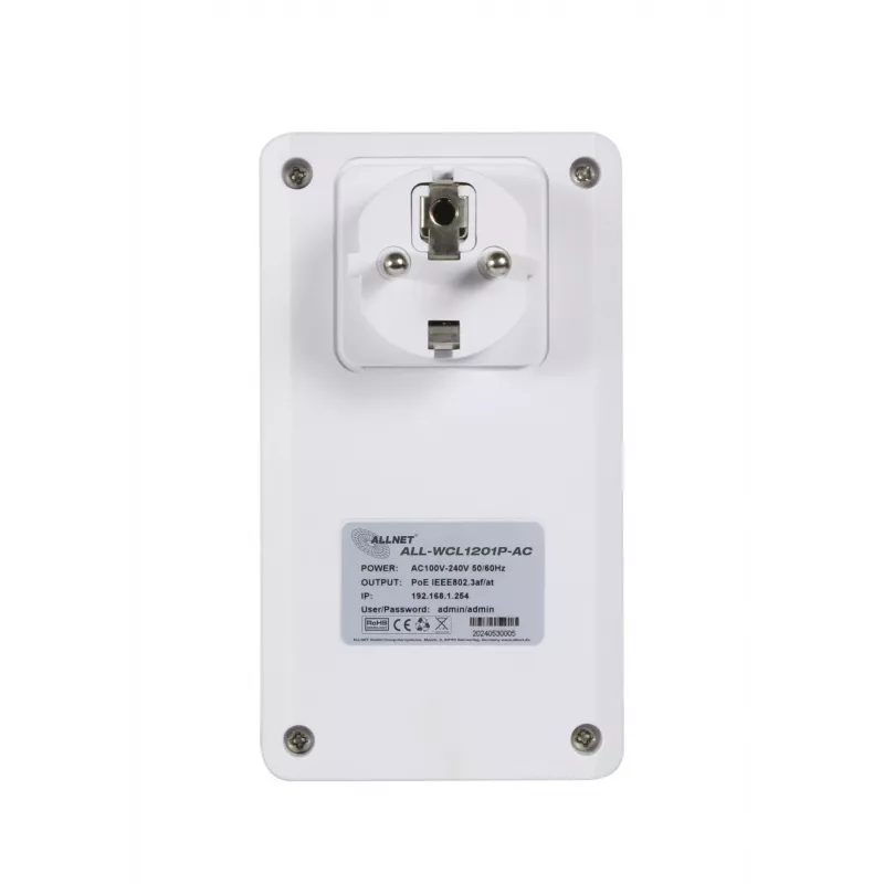 ALLNET langaton asiakaslaite PoE Out 2,4 GHz ja 5 GHz AC - Wi-Fi - 1,2 Gbit/s (ALL-WCL1201P-AC)