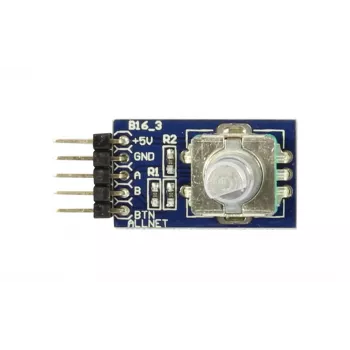 ALLNET 4duino kiertoanturi (4duino_B16) - inkrementaalinen kiertoanturi painikkeella, 20 PPR, 3,3-5V DC, Arduinolle ja Raspberry Pi:lle