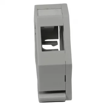 Synergy 21 S215416 Keystone DIN-kiskon moduulikannatin 1x TP-moduulille, harmaa