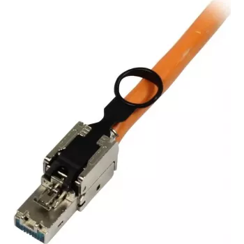 Synergy 21 CAT6A RJ45 kenttäasennettava TP-pistoke, työkaluton, suojattu, Push/Pull-lukitus