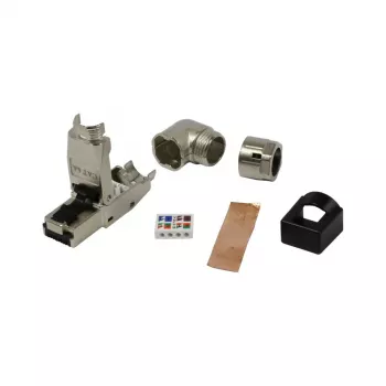 SYNERGY21 RJ45 kenttäasennettava työkaluton pistoke Cat.6A suojattu suora/kulma (S216569)
