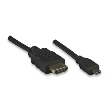 ALLNET HDMI - Micro HDMI -kaapeli 1m 4K/60Hz musta (ALL-HDMI-Micro-1m)