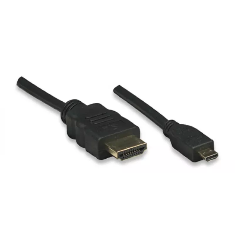 ALLNET HDMI - Micro HDMI -kaapeli 1m 4K/60Hz musta (ALL-HDMI-Micro-1m)