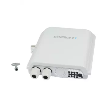 Synergy 21 FTTH-seinäkotelo IP65 2x tulo / 8x lähtö