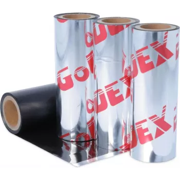 Godex vaha/hartsi lämpösiirtonauha 74mm x 74m musta (245.057.074.4.05)