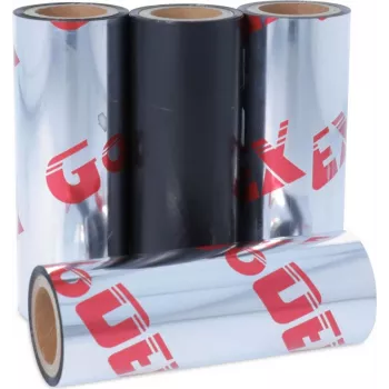 Godex lämpösiirtonauha vaha/hartsi musta 57mm x 74m (265.057.074.4.05)