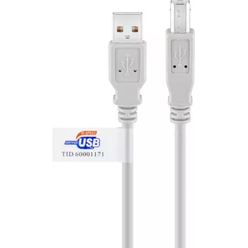 Goobay USB 2.0 -kaapeli 2 m harmaa