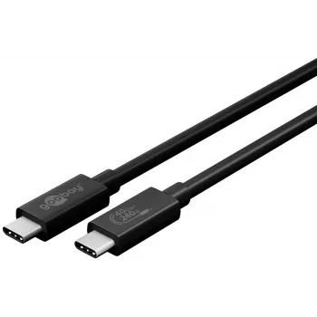 Goobay Sync & Charge USB-C -kaapeli, USB4 Gen 3x2, 240 W, 0,7 m