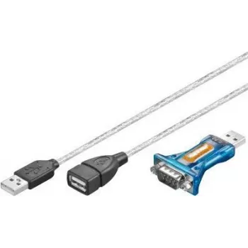 GOOBAY Pro USB-sarjaporttimuunnin RS232 Mini läpinäkyvä