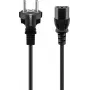 GOOBAY virtajohto 3 m musta Schuko - IEC C13