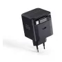 RealPower GaN-laturi 65W musta, 2x USB-C PD, kompakti ja tehokas