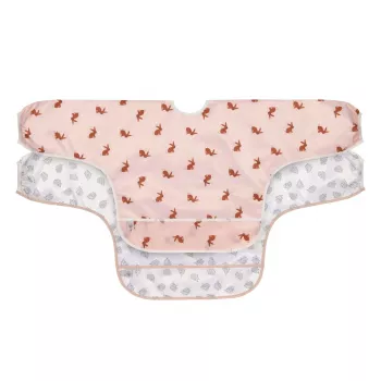 Lassig Little Forest Bunny pitkähihainen ruokalappusetti 6 kk+