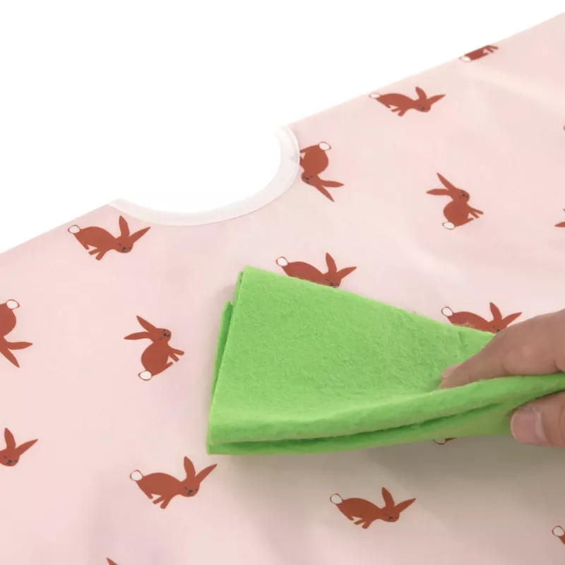 Lassig Little Forest Bunny pitkähihainen ruokalappusetti 6 kk+