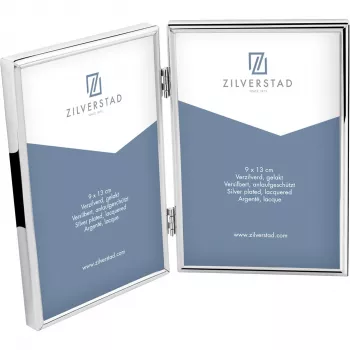 Zilverstad Sweet Memory 2x13x18 metallinen muotokuvakehys kiiltävä kaksinkertainen hopea