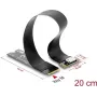 Delock M.2 Key M - 1 x OCuLink SFF-8612 -konvertteri 20 cm kaapelilla