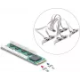 DELOCK M.2 -kortti 8x sarjaportti RS-232 DB9