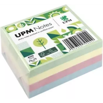 UPM Notes liimalaput 400 arkkia pastelli mix vihreä sininen pinkki keltainen