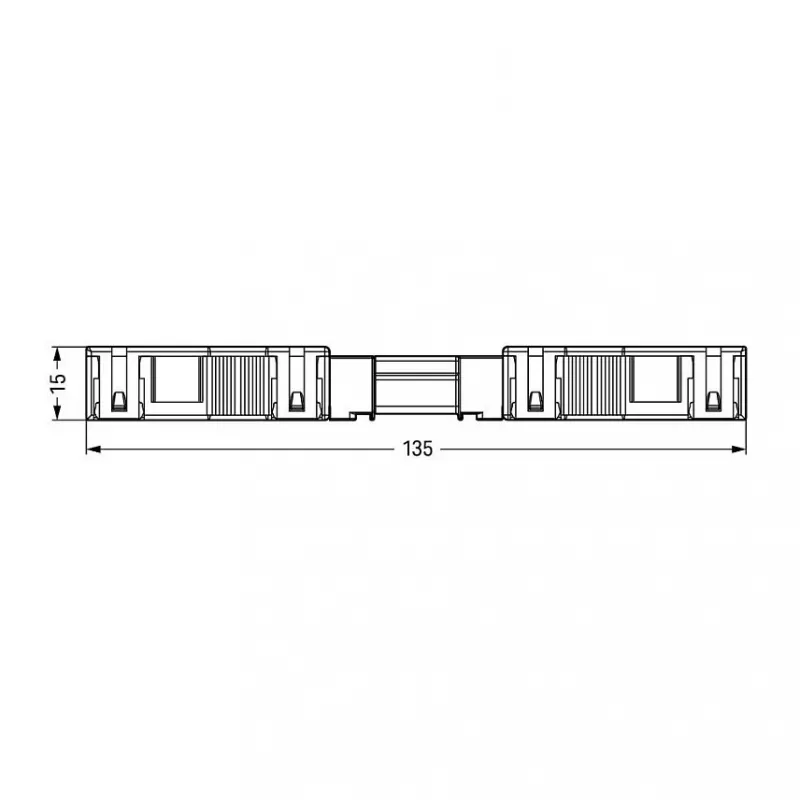 WAGO 770-113 liitin, uros, suora, 2-napainen, 250 V, musta, WINSTA MINI