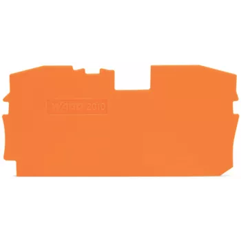 WAGO 2010-1292 pääty- ja välilevy, oranssi, 1 mm paksuus, 67,2 mm pituus, 33,5 mm korkeus, TOPJOB® S 2010 -sarjalle