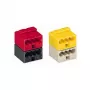 WAGO 243-212 Series 243 4-johtiminen naarasliitin PUSH WIRE, 0,8 mm, vaaleanharmaa/keltainen
