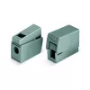 WAGO 224-101 1-johdin 2-kertainen Push-in CAGE CLAMP liitin, 400 V, 24 A, 0,5-2,5 mm², läpinäkyvä/harmaa