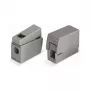 WAGO 224-101 1-johdin 2-kertainen Push-in CAGE CLAMP liitin, 400 V, 24 A, 0,5-2,5 mm², läpinäkyvä/harmaa