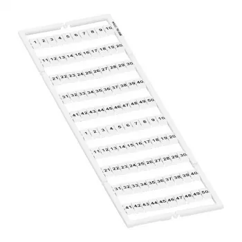 WAGO 793-5566 merkintänauha, 5 mm jako, painamaton, valkoinen, 100 kpl, 2001-2020-sarjan riviliittimille