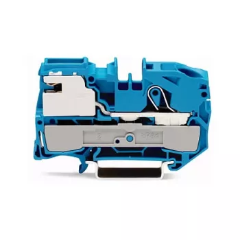 WAGO 2016-7114 1-johtiminen N-erotusriviliitin, Push-in CAGE CLAMP, sininen