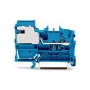 WAGO 2002-7114 1-johtiminen N-erotusriviliitin, 2,5 mm, Push-in CAGE CLAMP, sininen