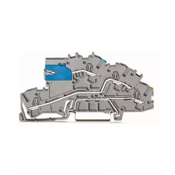 WAGO 2003-7641 TOPJOB® S 3-johdin läpivientiliitin, 2,5 mm², 400 V, harmaa
