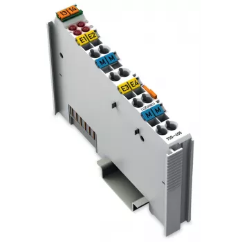 WAGO 750-455 4-kanavainen analoginen tulomoduuli, 0,5 kV, 32 V, 12 bit, 100 ohm