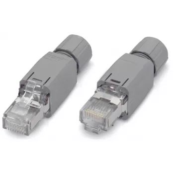 WAGO 750-975 RJ-45-järjestelmäkaapelin liitin WAGO I/O System 750 -järjestelmälle, harmaa, IP20