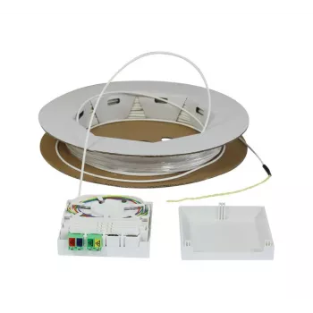 Synergy 21 FTTH Compact Box esivalmisteltu, 4xLC/APC avoimeen päähän, 60 m, 9/125 µm, G.657.A2, 4-kuituinen, OD 2,2 mm