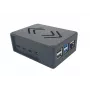 ALLNET Rock 4 C+ alumiinikotelo ecoPI PRO LP musta Radxa Rock Pi 4C Plus -laitteelle