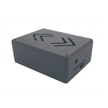 ALLNET Rock 4 C+ alumiinikotelo ecoPI PRO LP musta Radxa Rock Pi 4C Plus -laitteelle