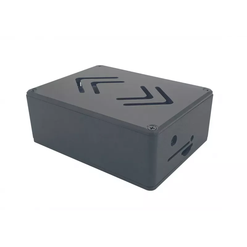 ALLNET Rock 4 C+ alumiinikotelo ecoPI PRO LP musta Radxa Rock Pi 4C Plus -laitteelle