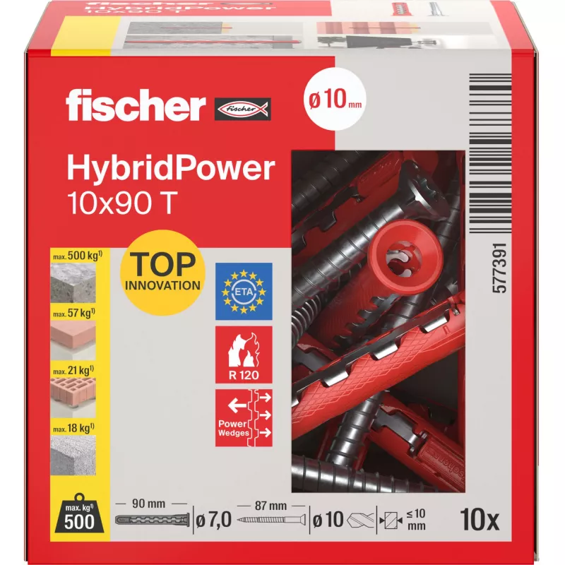 Fischer HybridPower 10x90 T -ruuvi