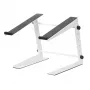 Adam Hall SLT001EW kannettavan tietokoneen teline - valkoinen - teräs - 225 mm - 250 mm - 340 mm